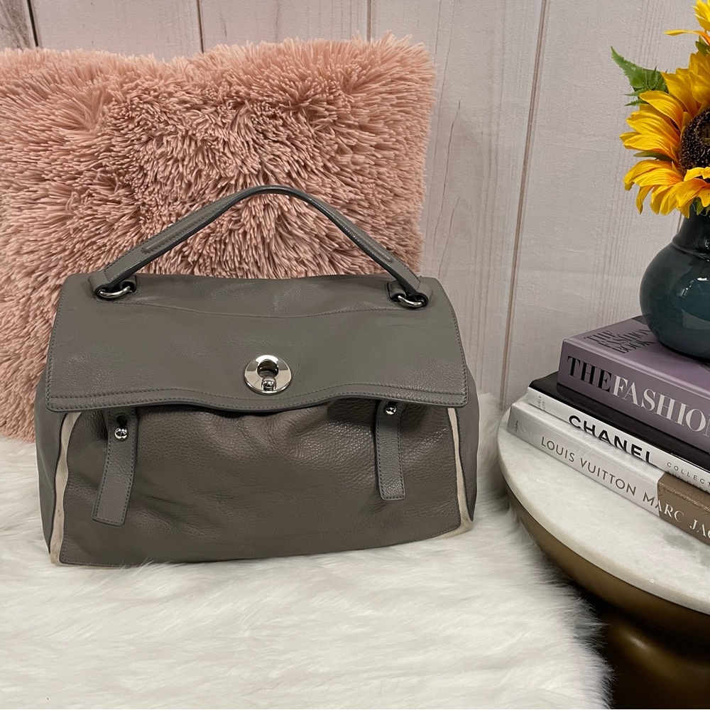 Yves Saint Laurent Gray Leather Bag